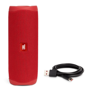 Caixa de Som JBL Flip 5 Red, Portátil, Bluetooth, À Prova d'Agua, 20W