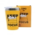 Copo Snap Keep Focus - Snoopy - Peanuts - Zona Criativa 300 mL