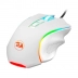 Mouse Gamer Redragon Griffin Lunar White, 7200 DPI, RGB